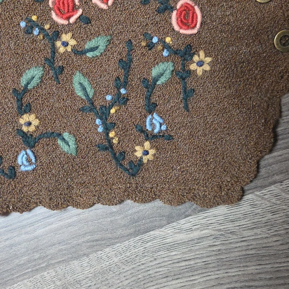 Koret City Blues Detailed Sweatrer Vest Size Small 15% Wool - Picture 5 of 9